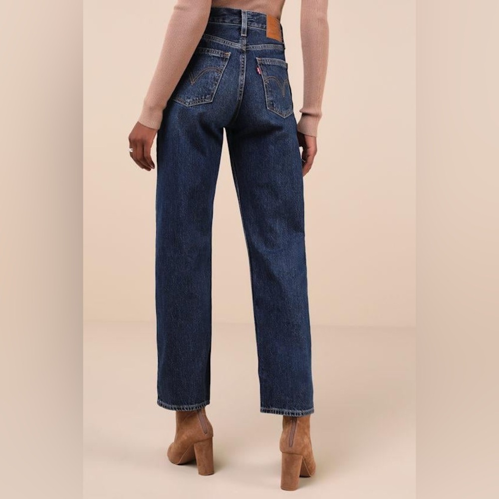 Levi's Premium 90s Ribcage Straight Ankle Jeans Size 23, RARE SIZE FIND Like New - Picture 5 of 16